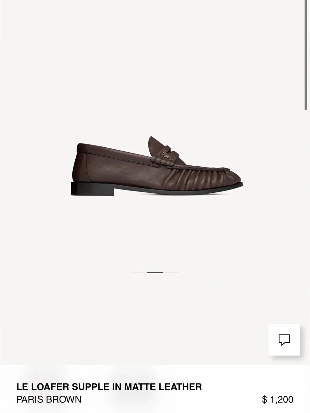 Saint Laurent Le Loafer in Paris Brown